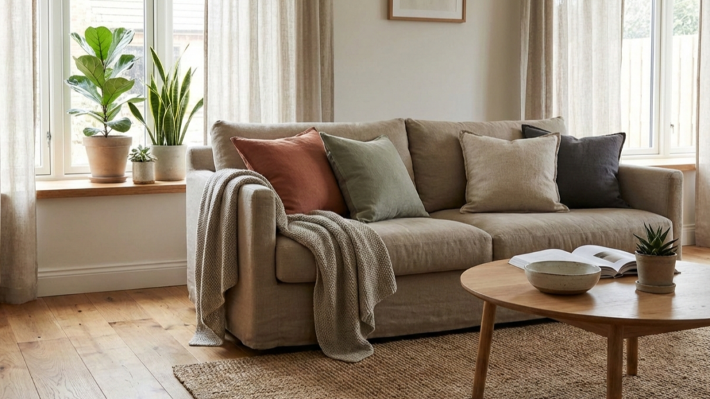 japandi living room sofa