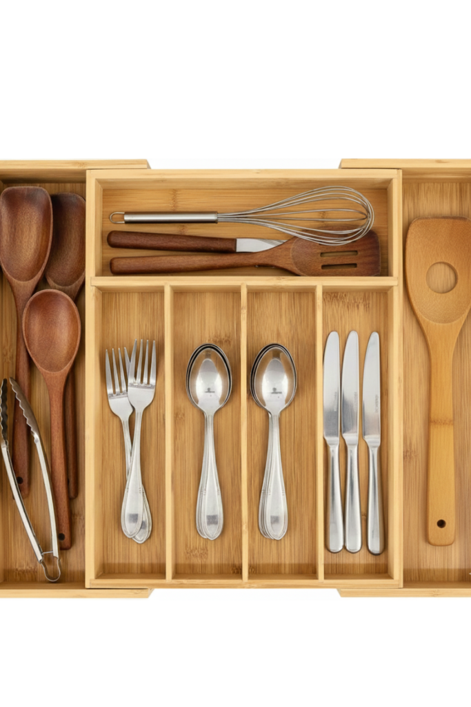 A cozy small kitchen with a deep drawer